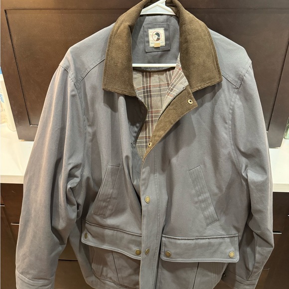 Duck Head Waxed Duck Canvas Jacket - Magnet Grey - Picture 2 of 5